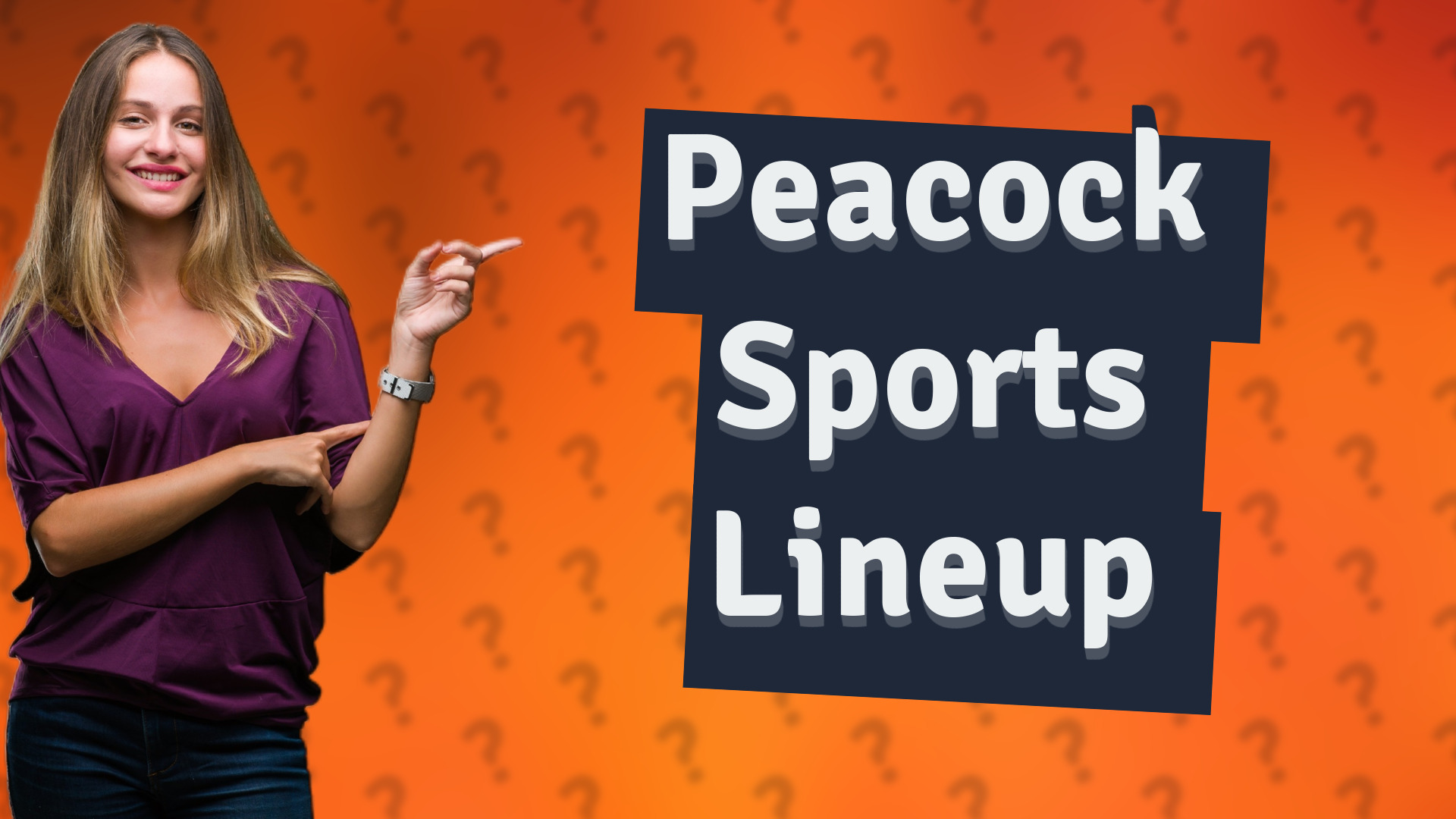 Peacock Sports Lineup