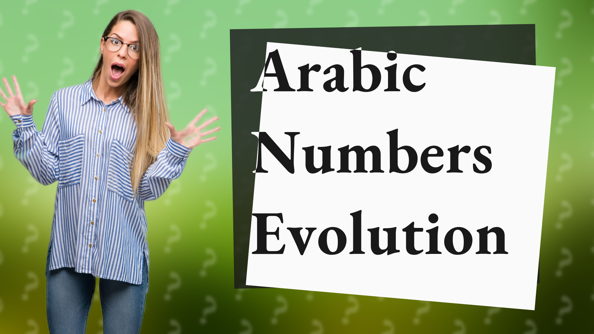 Arabic Numbers Evolution
