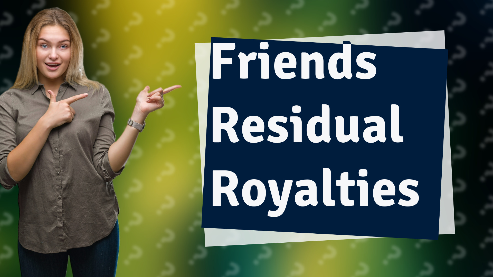 Friends Residual Royalties