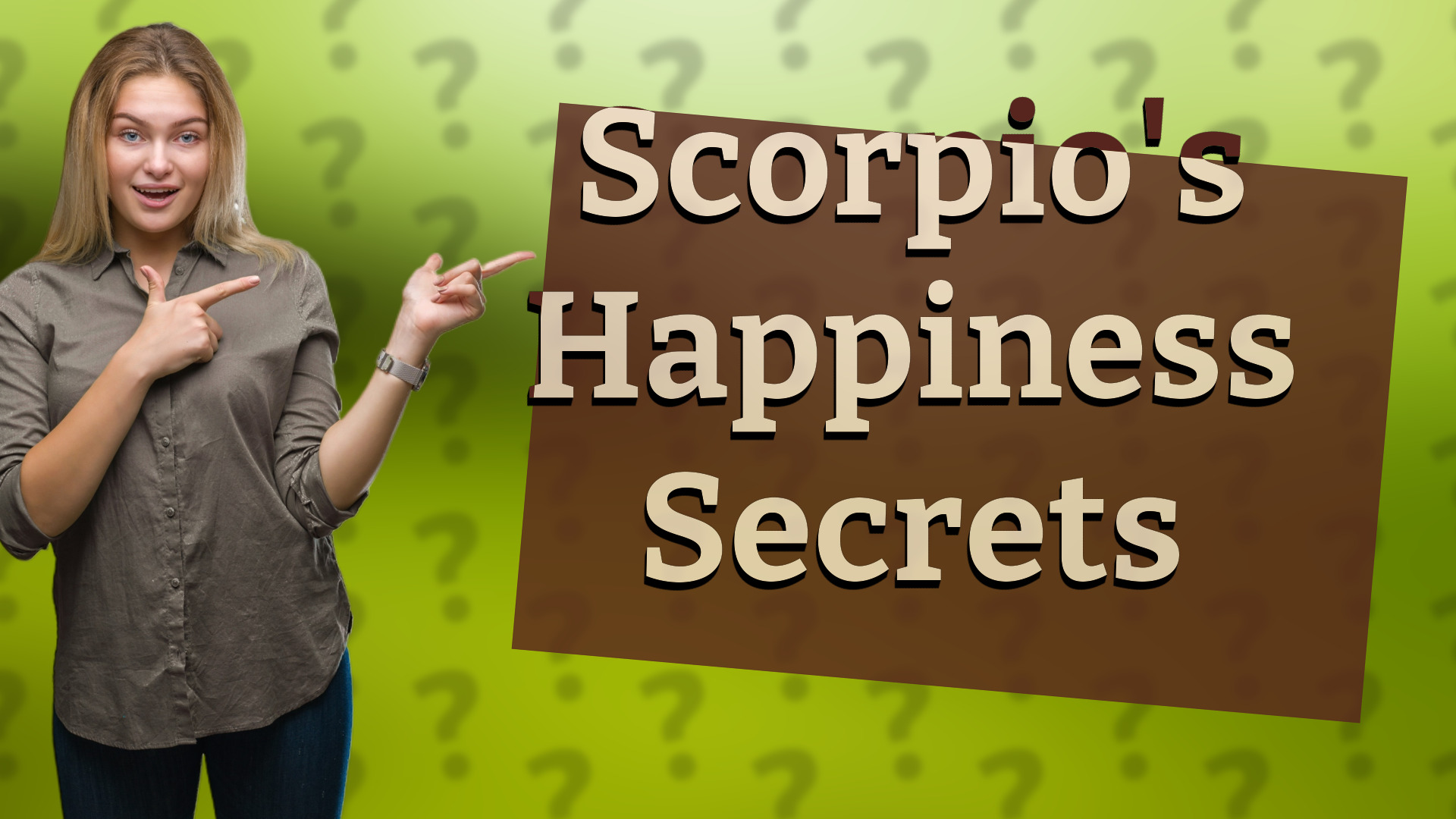 Scorpio's Happiness Secrets