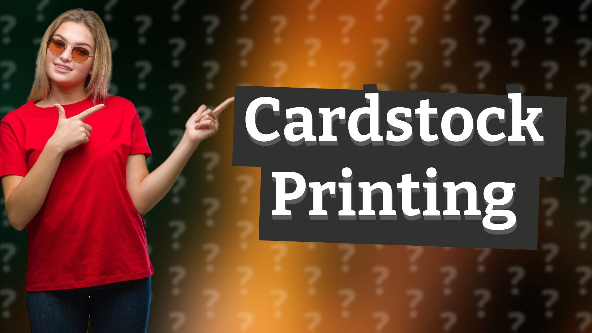 Cardstock Printing