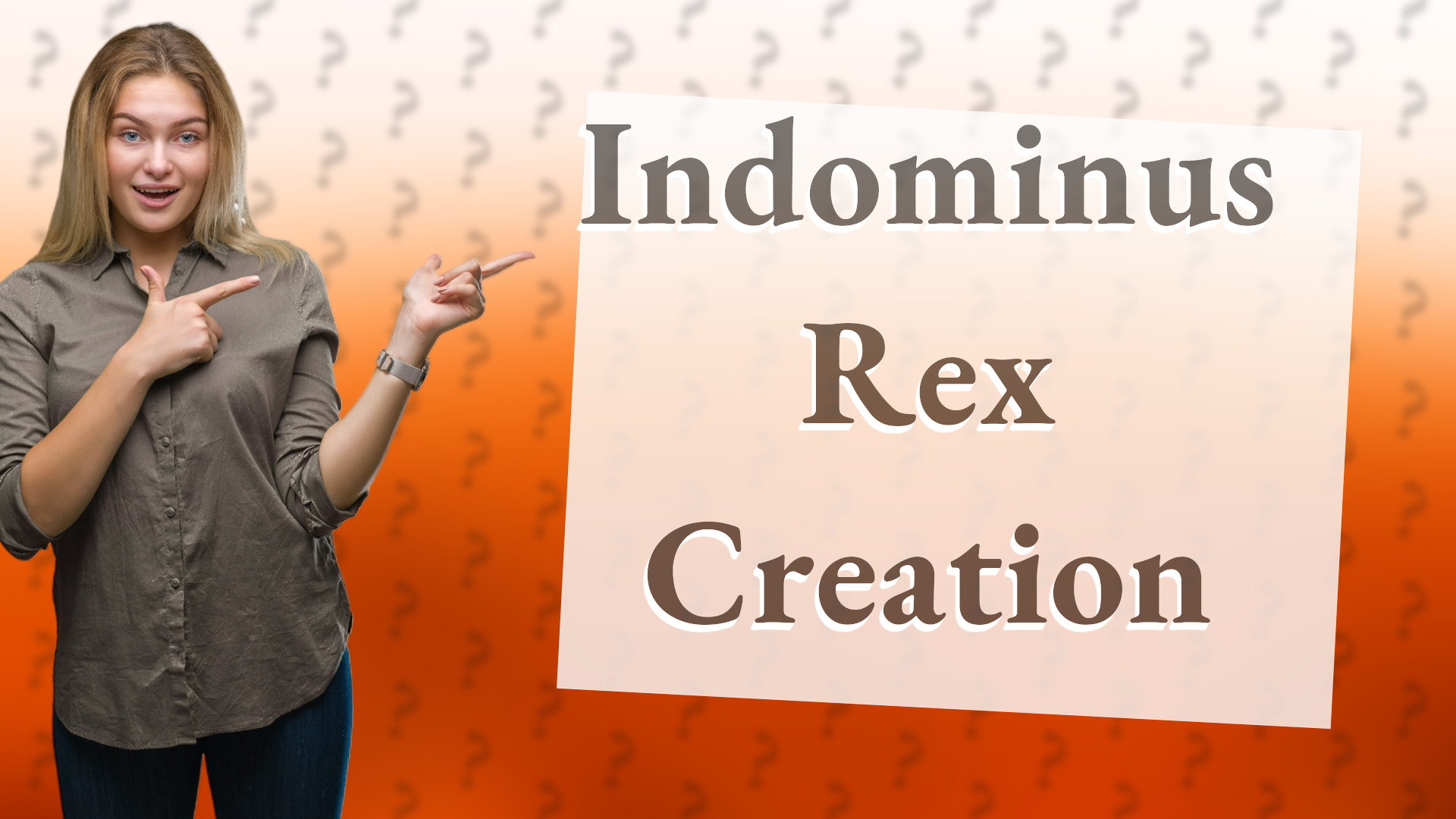 Indominus Rex Creation