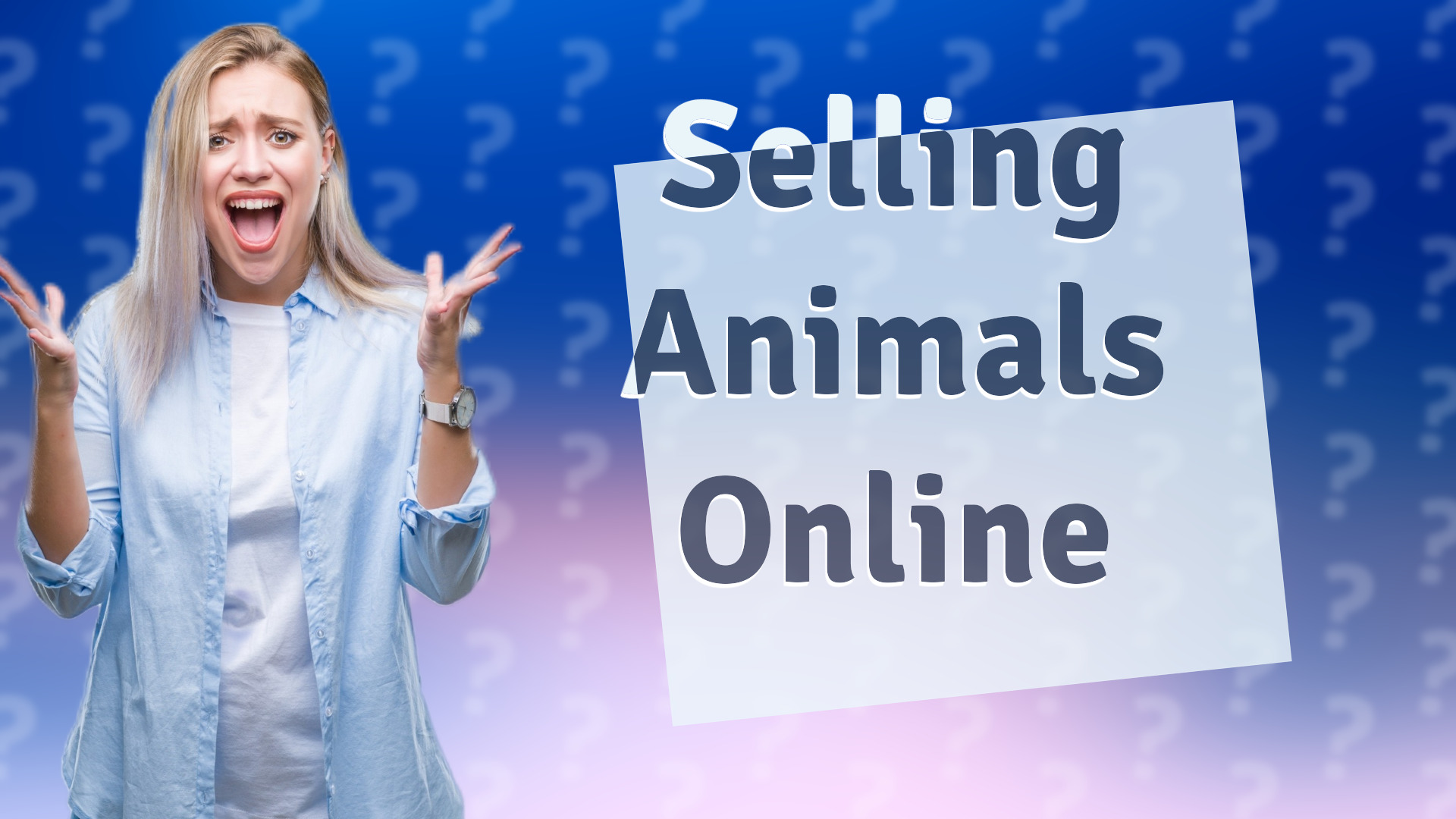 Selling Animals Online