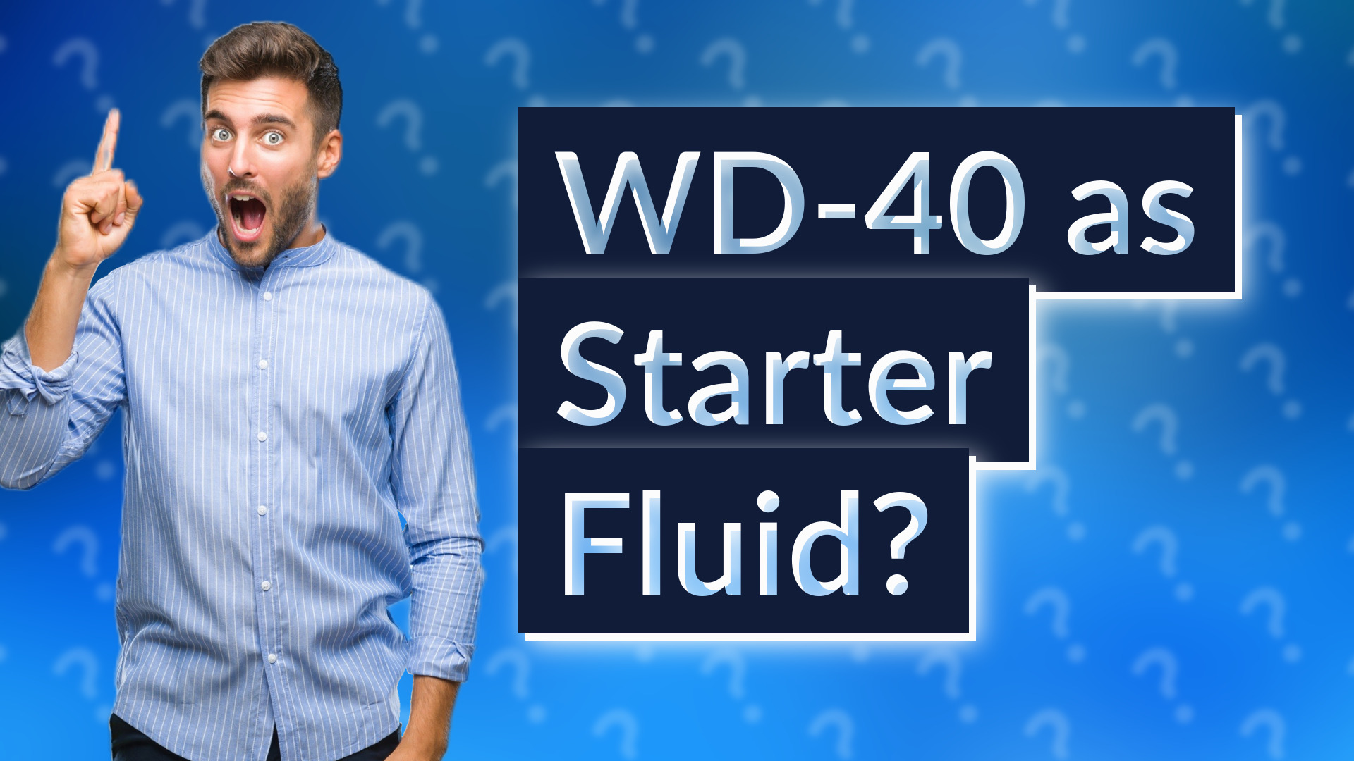 WD-40 as Starter Fluid?