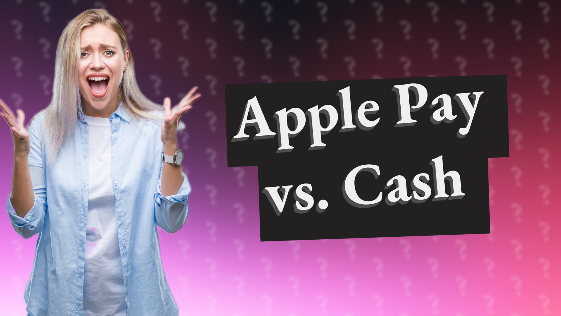 Apple Pay vs. Cash