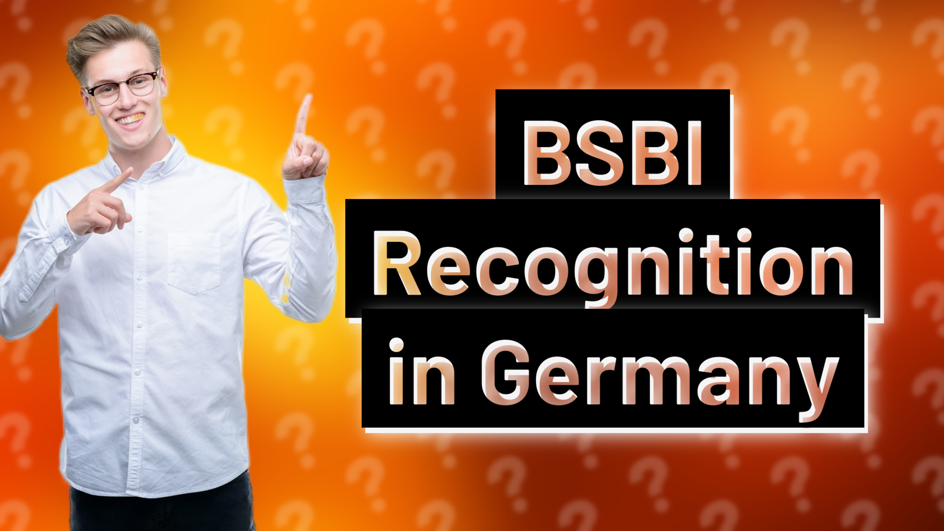 BSBI Recognition in Germany