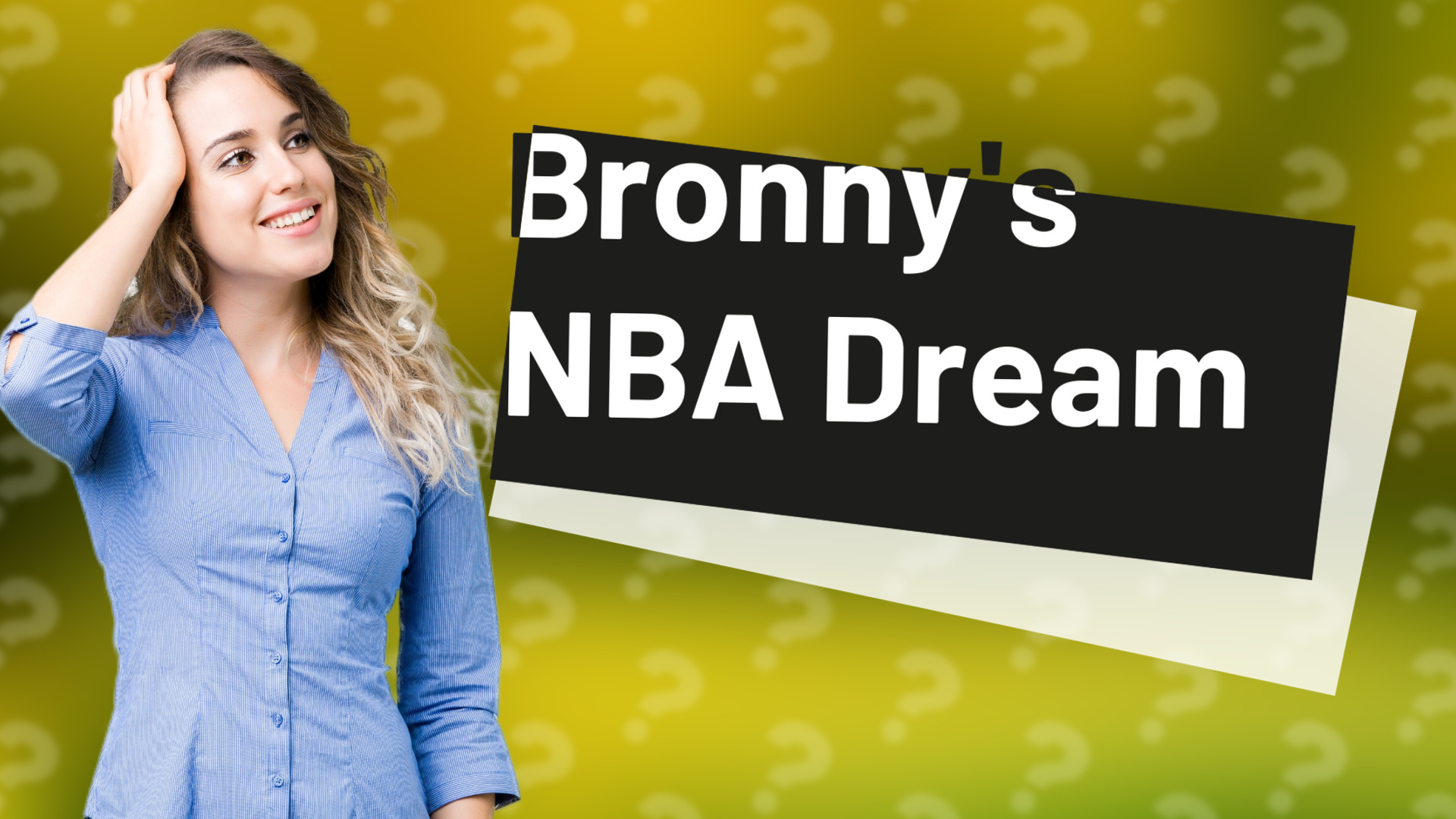 Bronny's NBA Dream