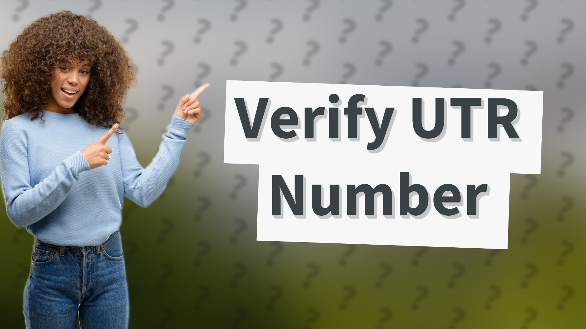 Verify UTR Number