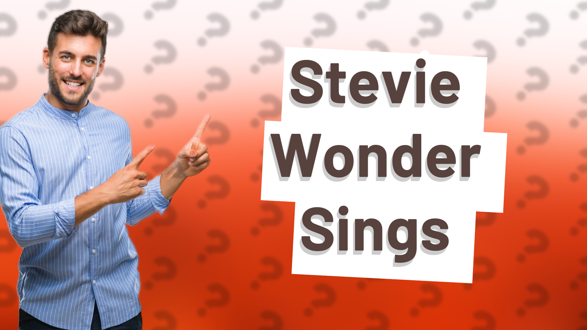 Stevie Wonder Sings