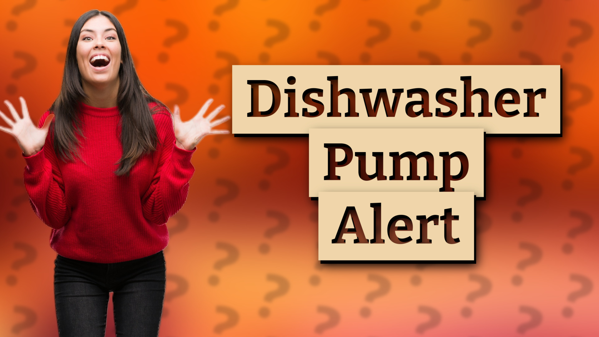 Dishwasher Pump Alert