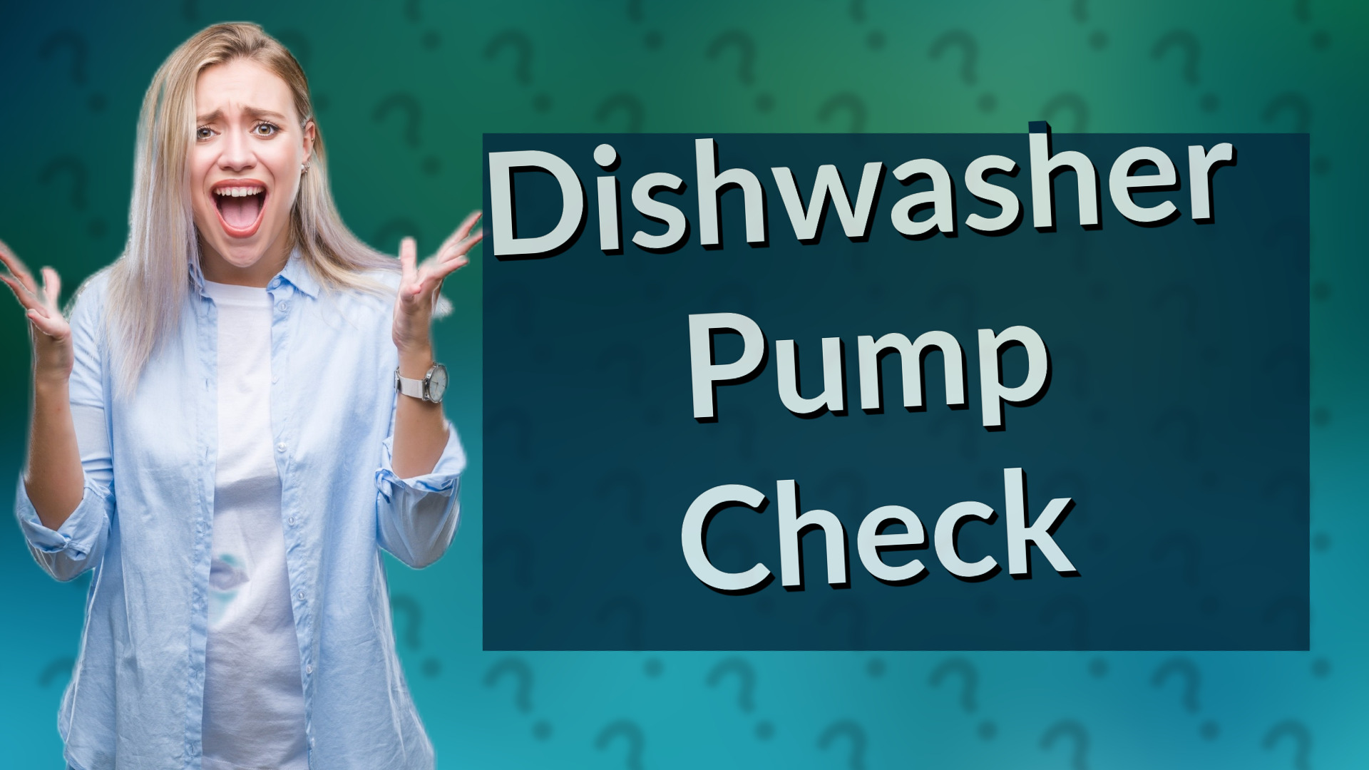 Dishwasher Pump Check