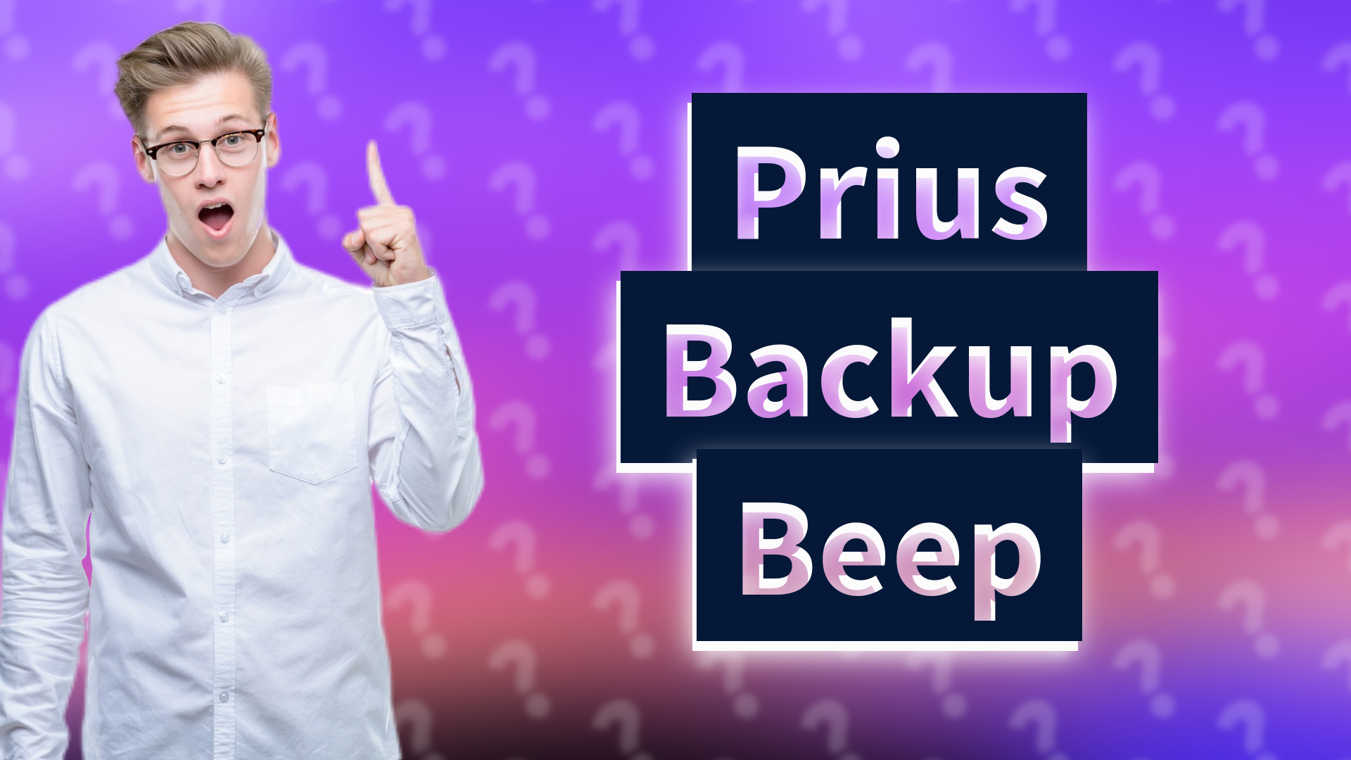 Prius Backup Beep