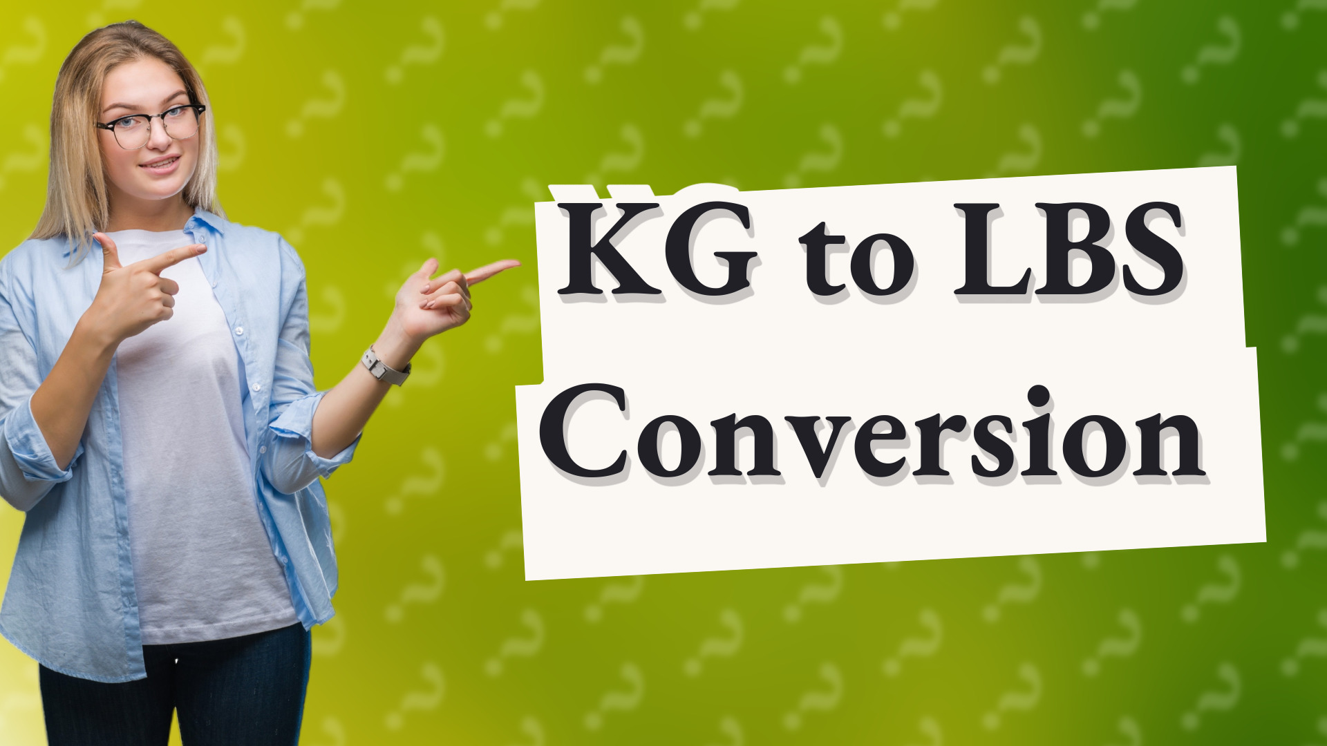 KG to LBS Conversion
