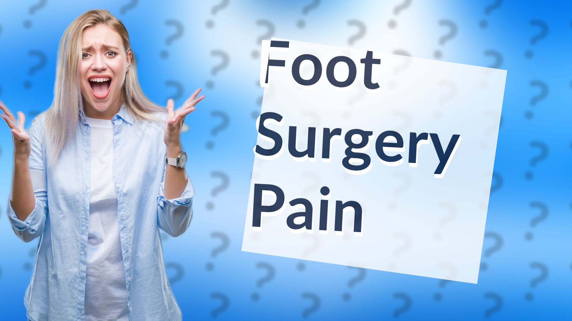 Foot Surgery Pain