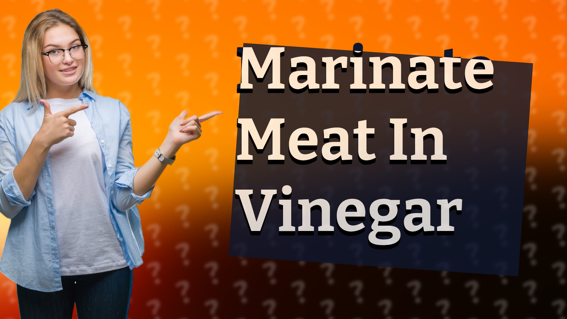 Marinate Meat In Vinegar