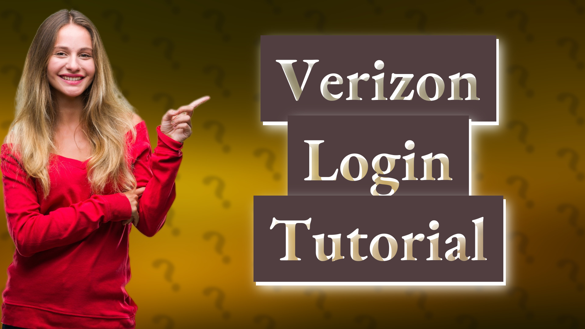 Verizon Login Tutorial
