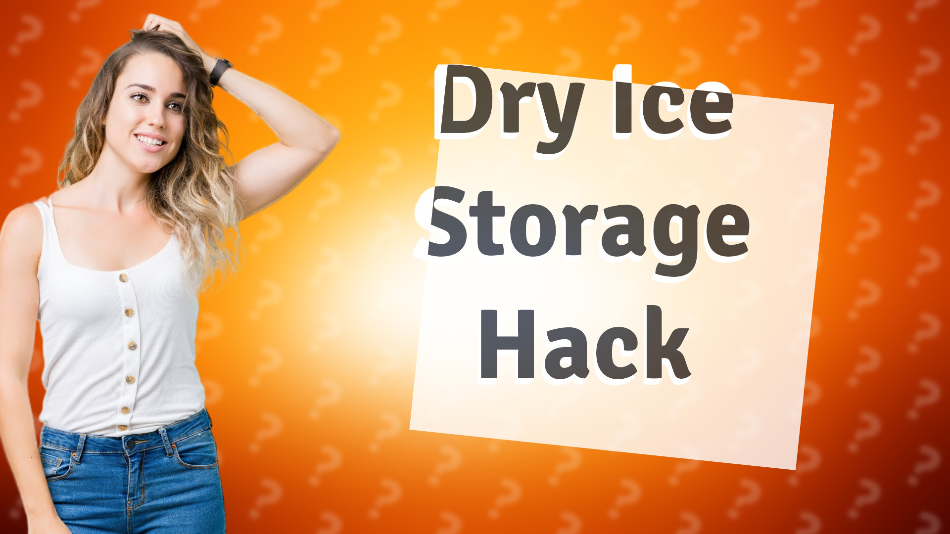 Dry Ice Storage Hack