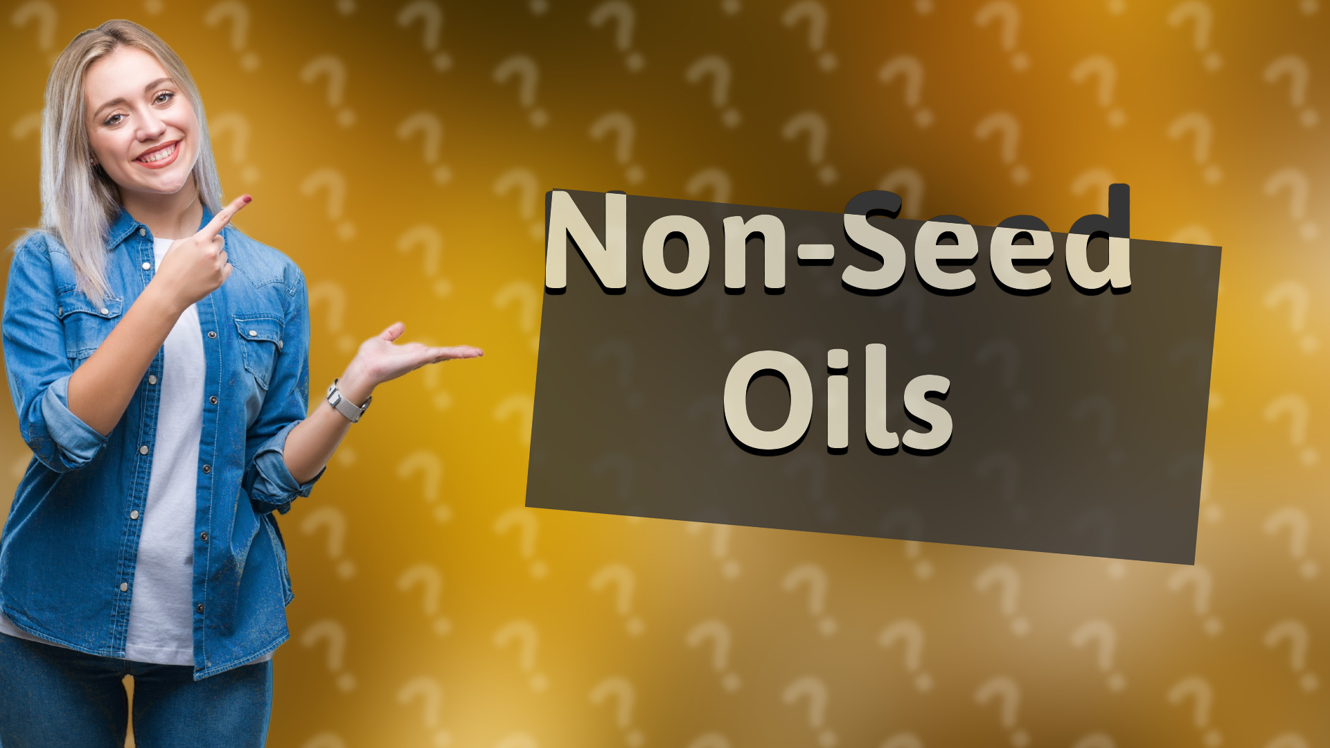 Non-Seed Oils