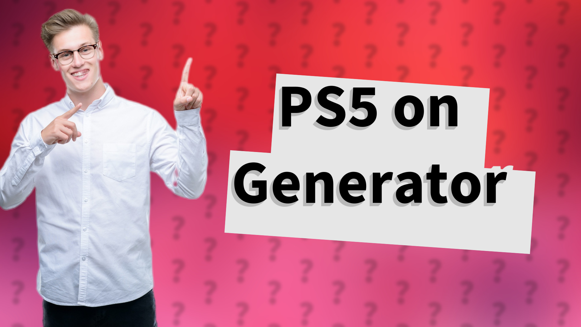 PS5 on Generator