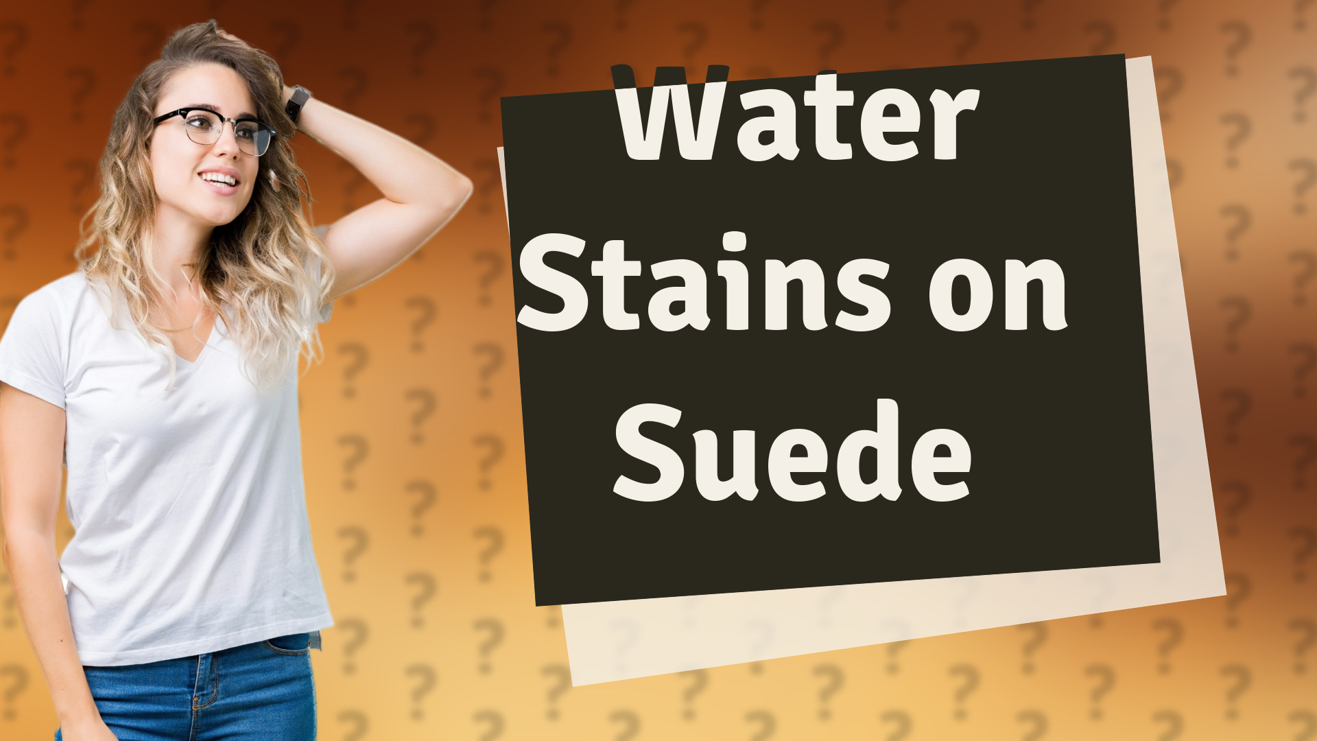 Water Stains on Suede