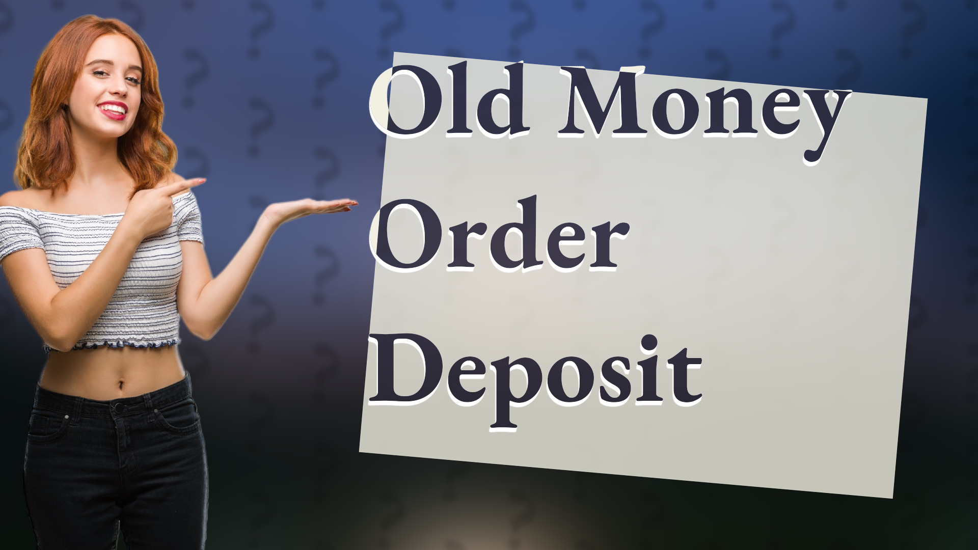 Old Money Order Deposit