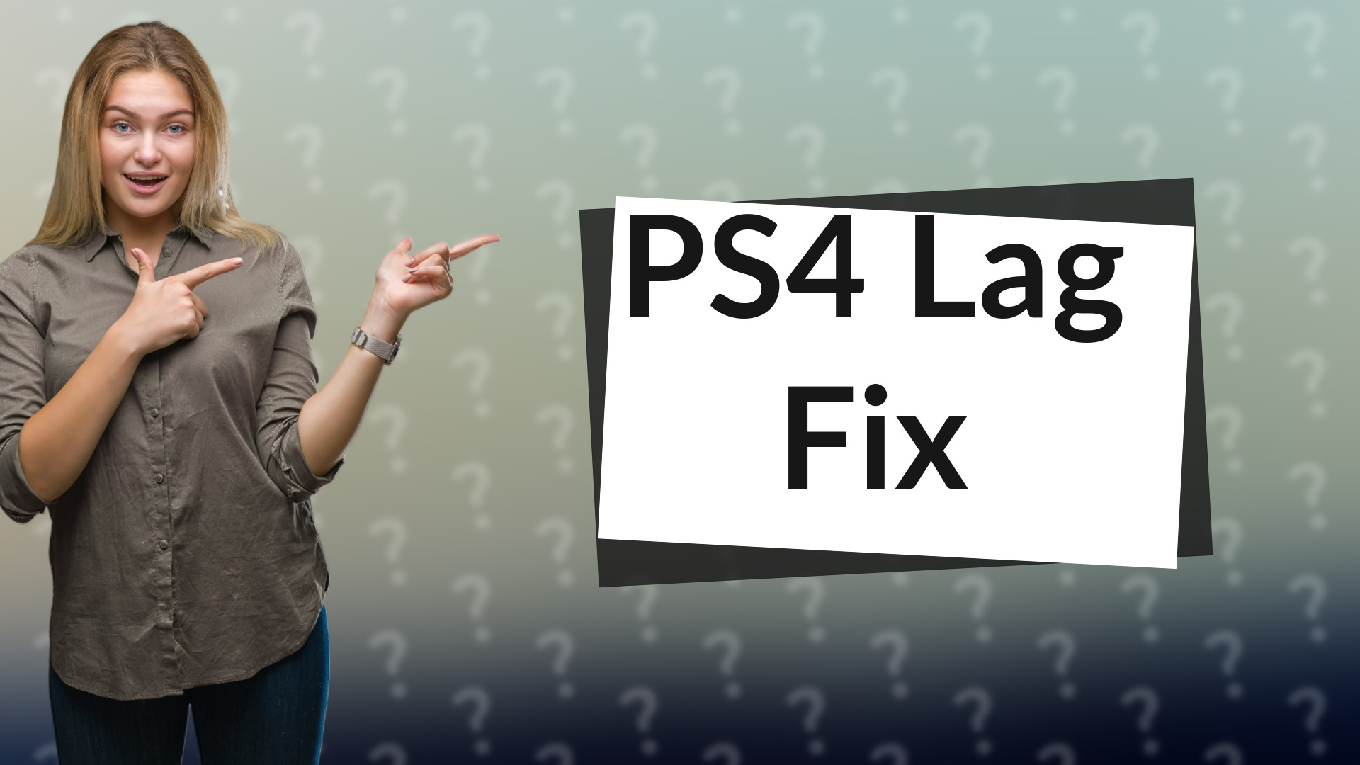 PS4 Lag Fix