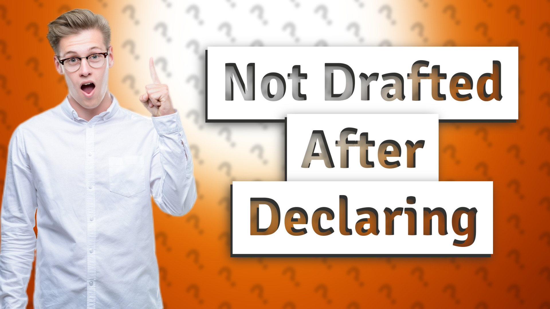 Not Drafted After Declaring
