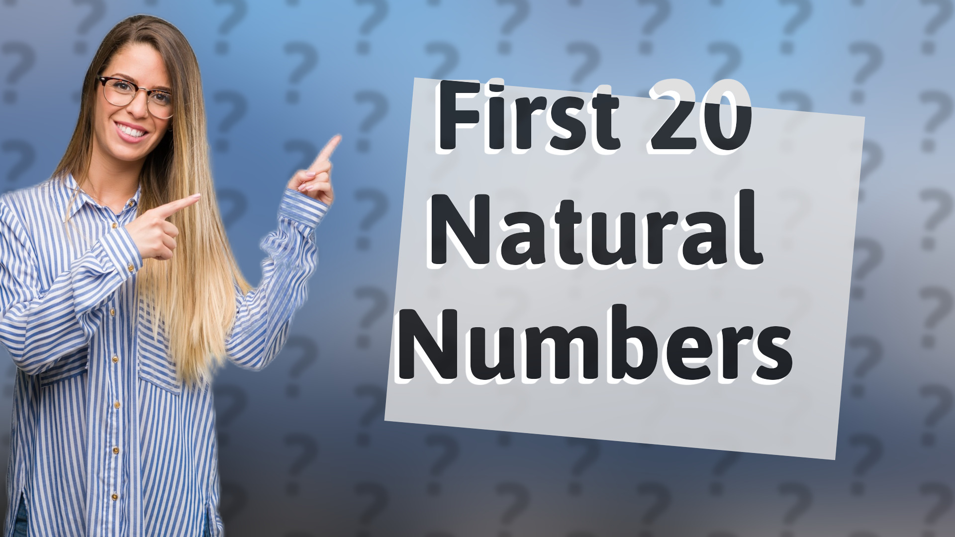 First 20 Natural Numbers