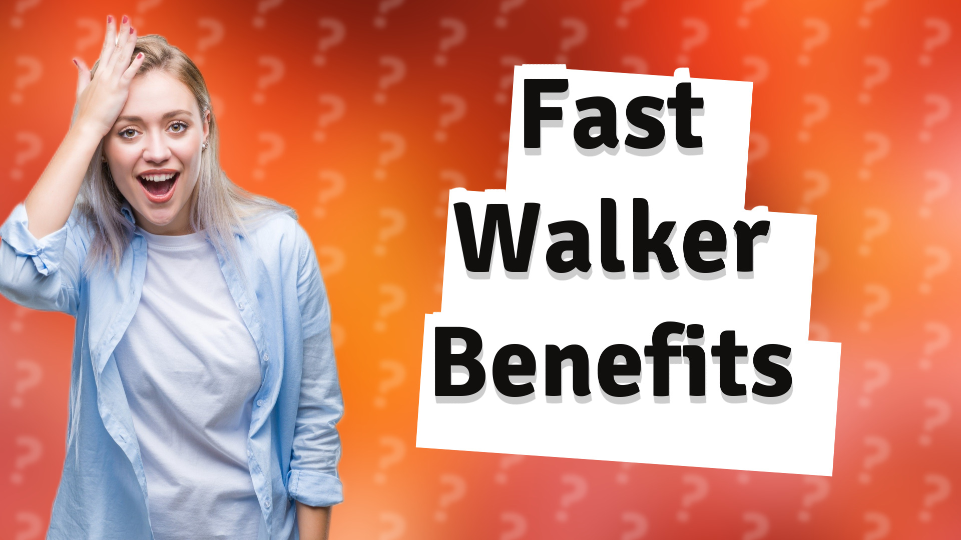 Fast Walker Benefits