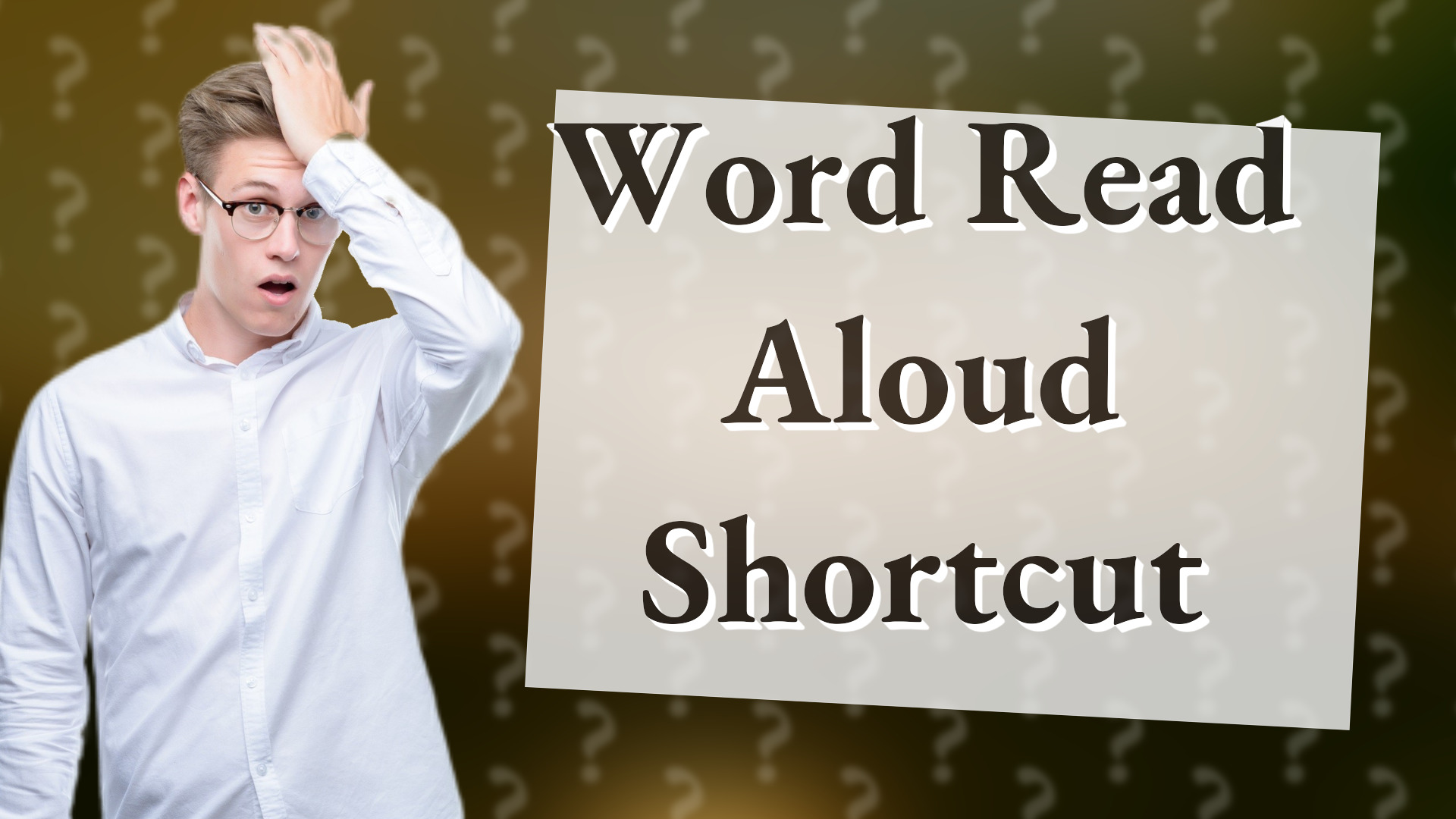 Word Read Aloud Shortcut
