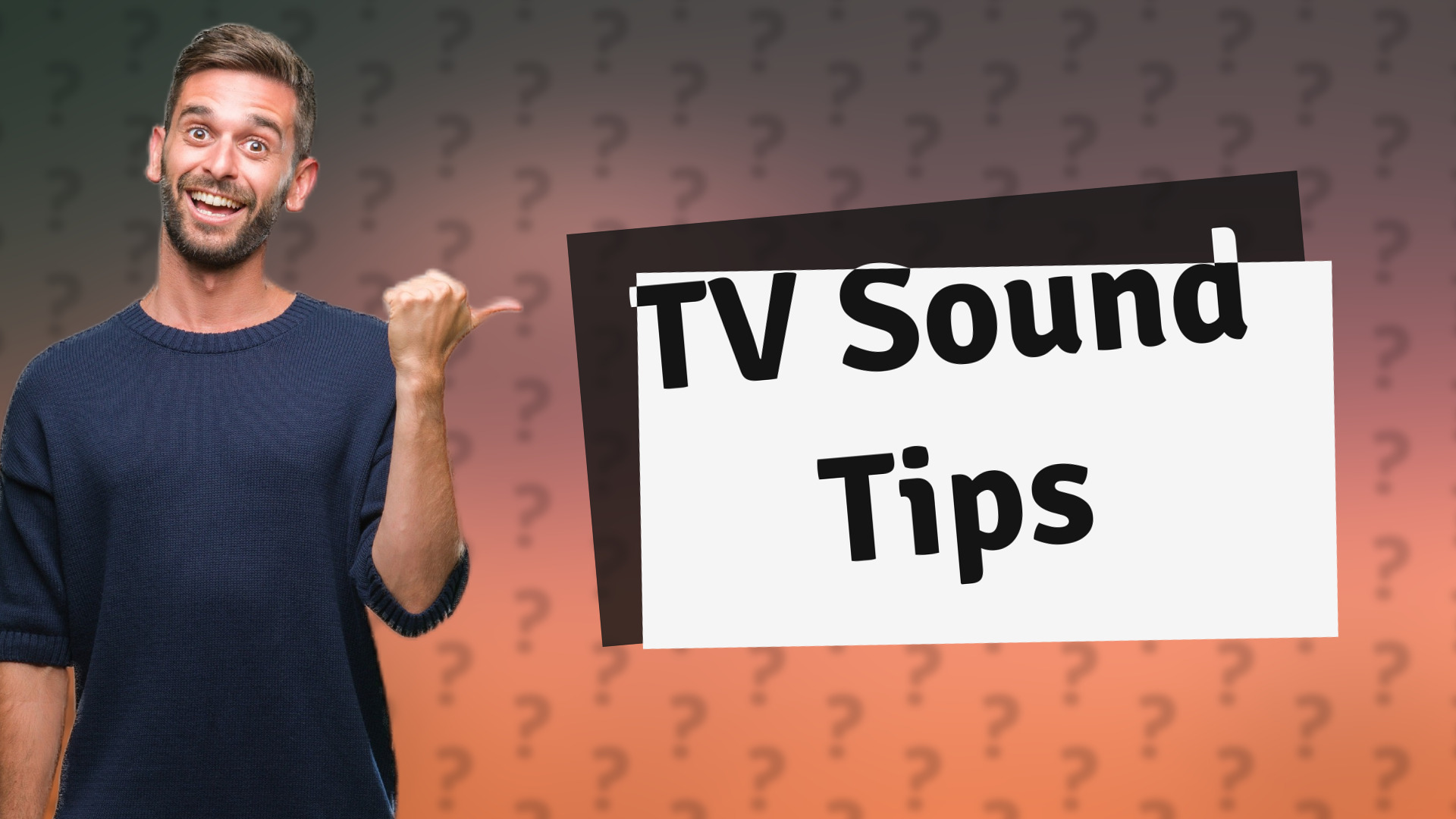 TV Sound Tips
