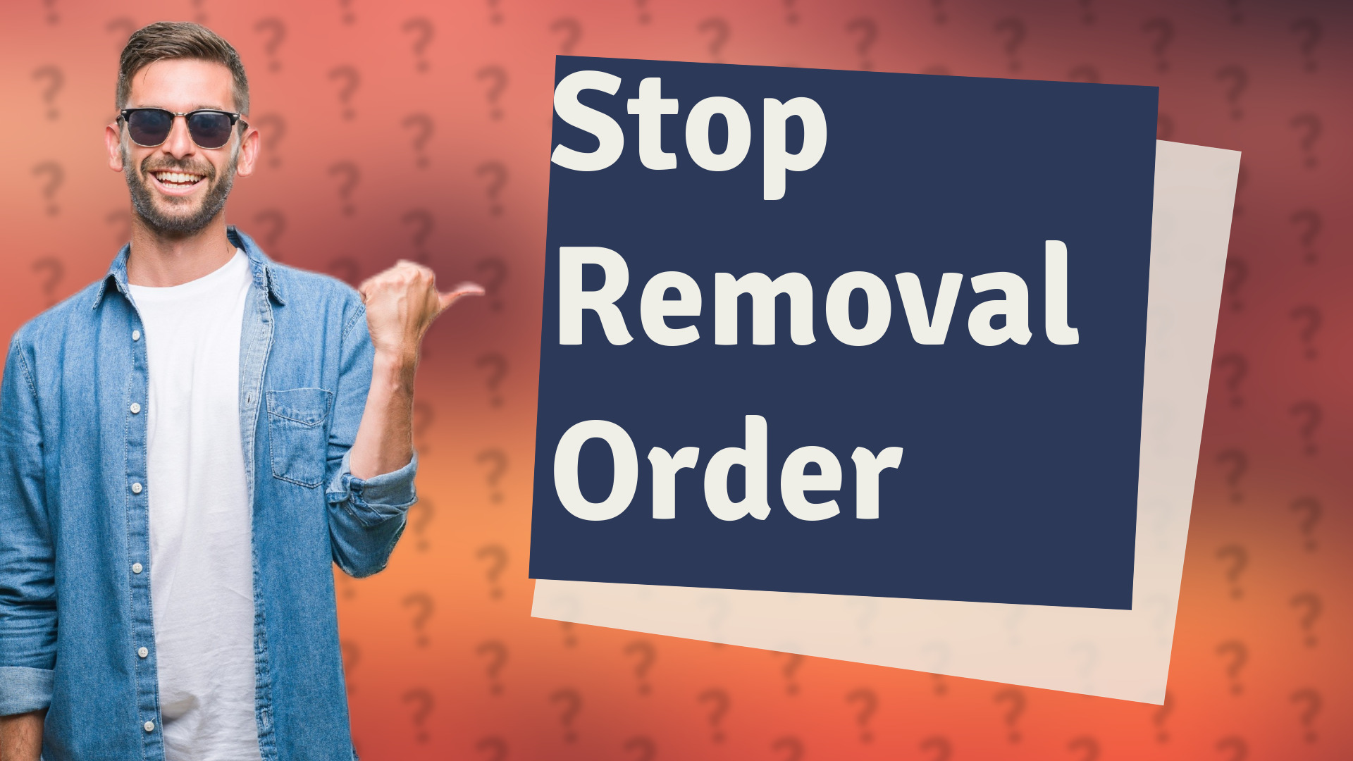 Stop Removal Order