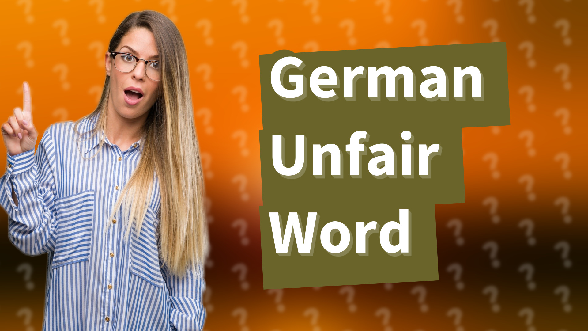 German Unfair Word