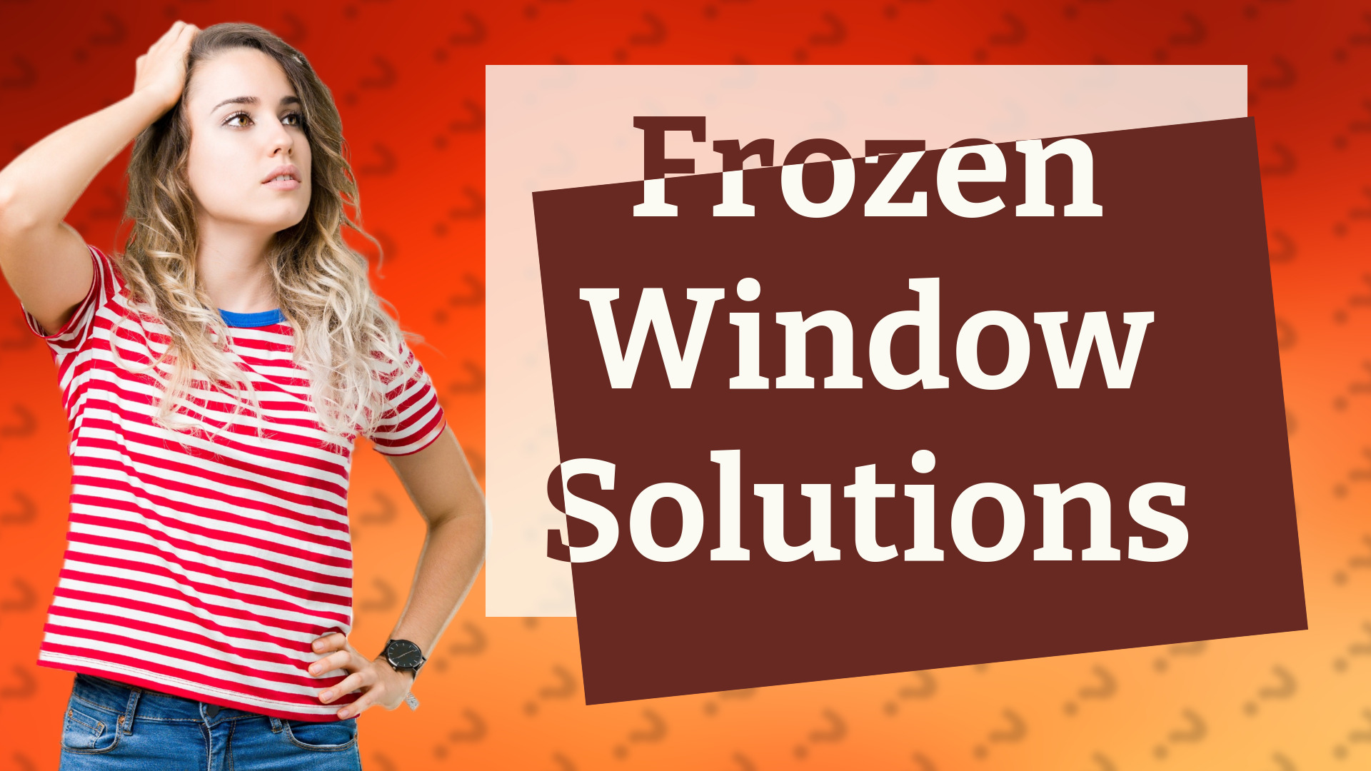 Frozen Window Solutions