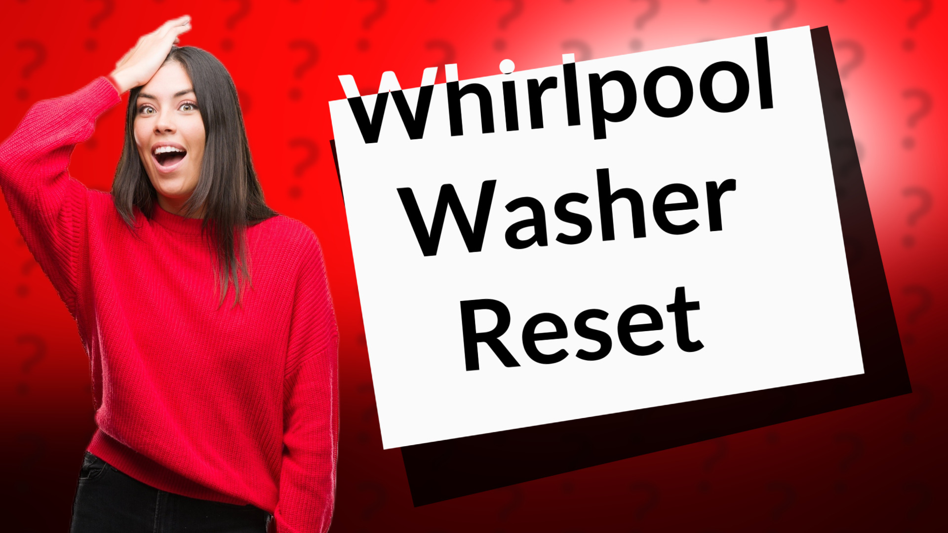 Whirlpool Washer Reset