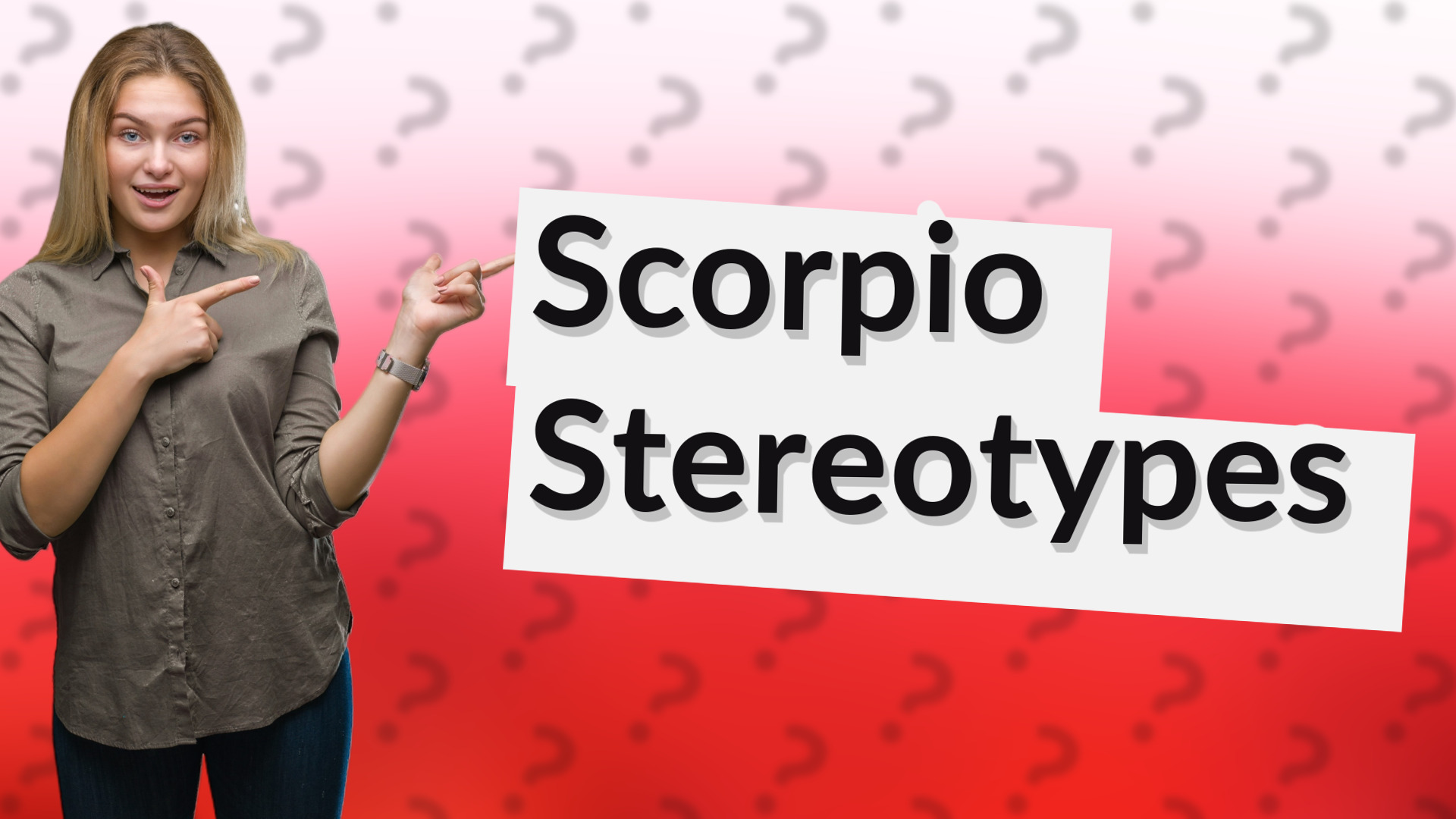Scorpio Stereotypes