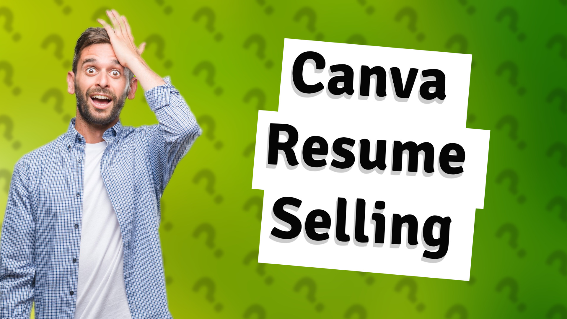 Canva Resume Selling