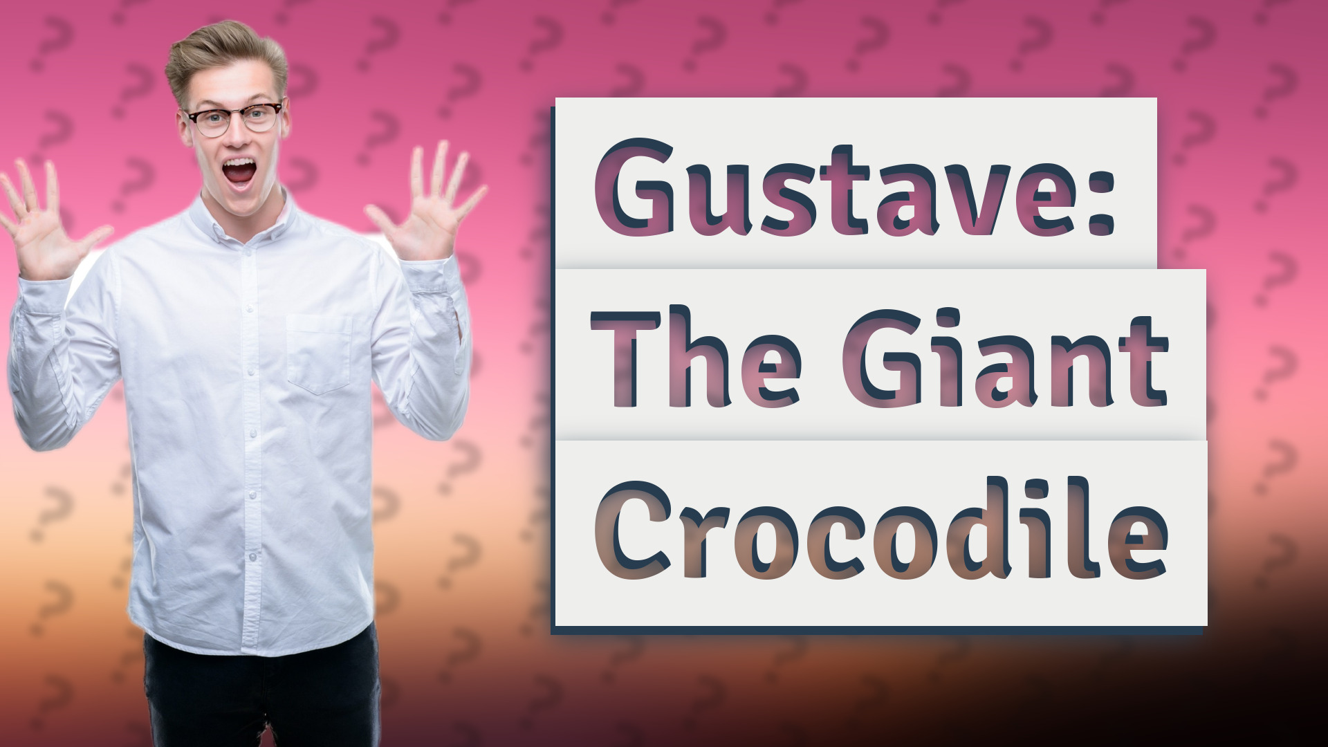 Gustave: The Giant Crocodile