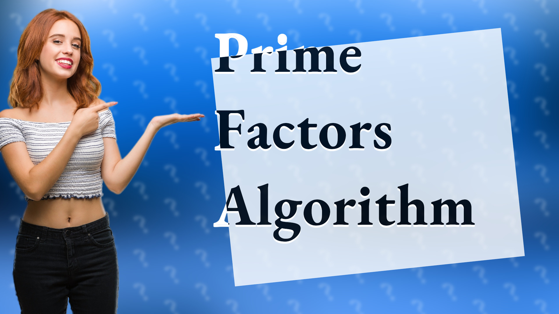 Prime Factors Algorithm