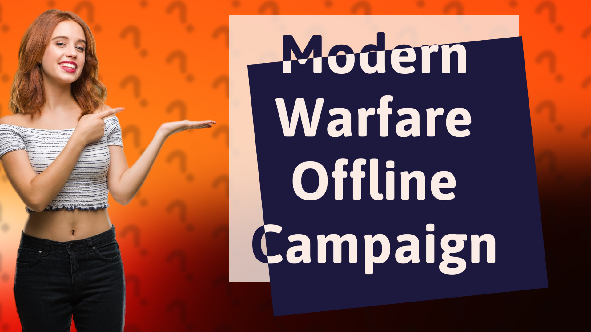 Modern Warfare Offline Campaign
