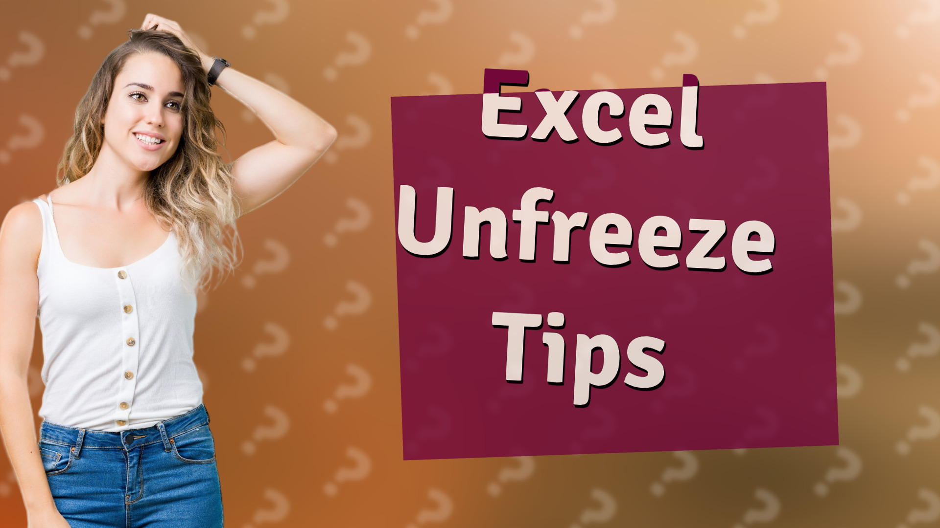 Excel Unfreeze Tips