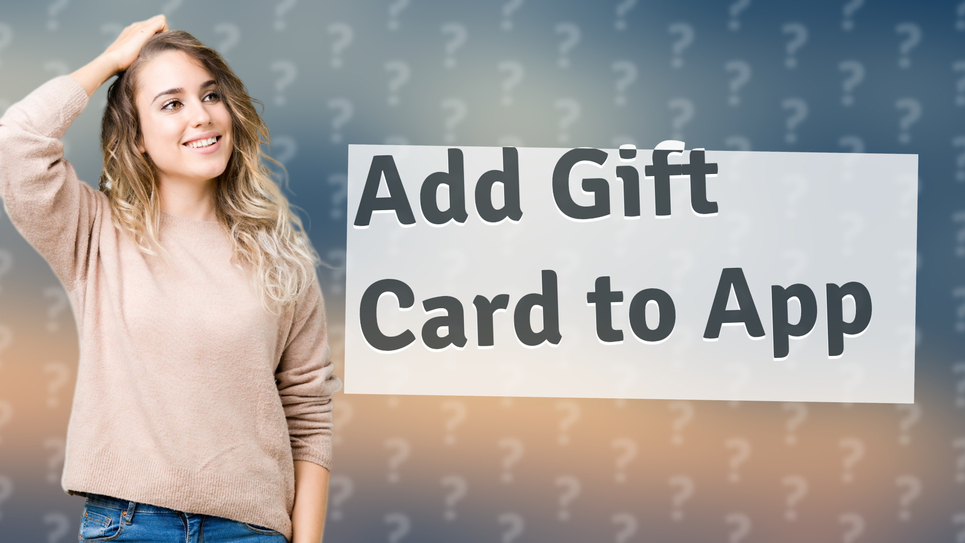 Add Gift Card to App