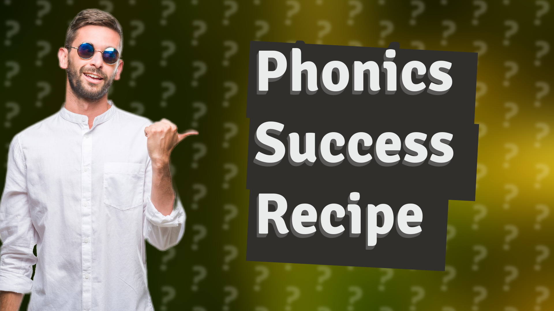 Phonics Success Recipe
