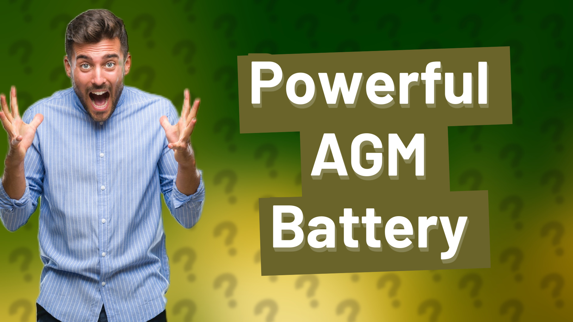 Powerful AGM Battery