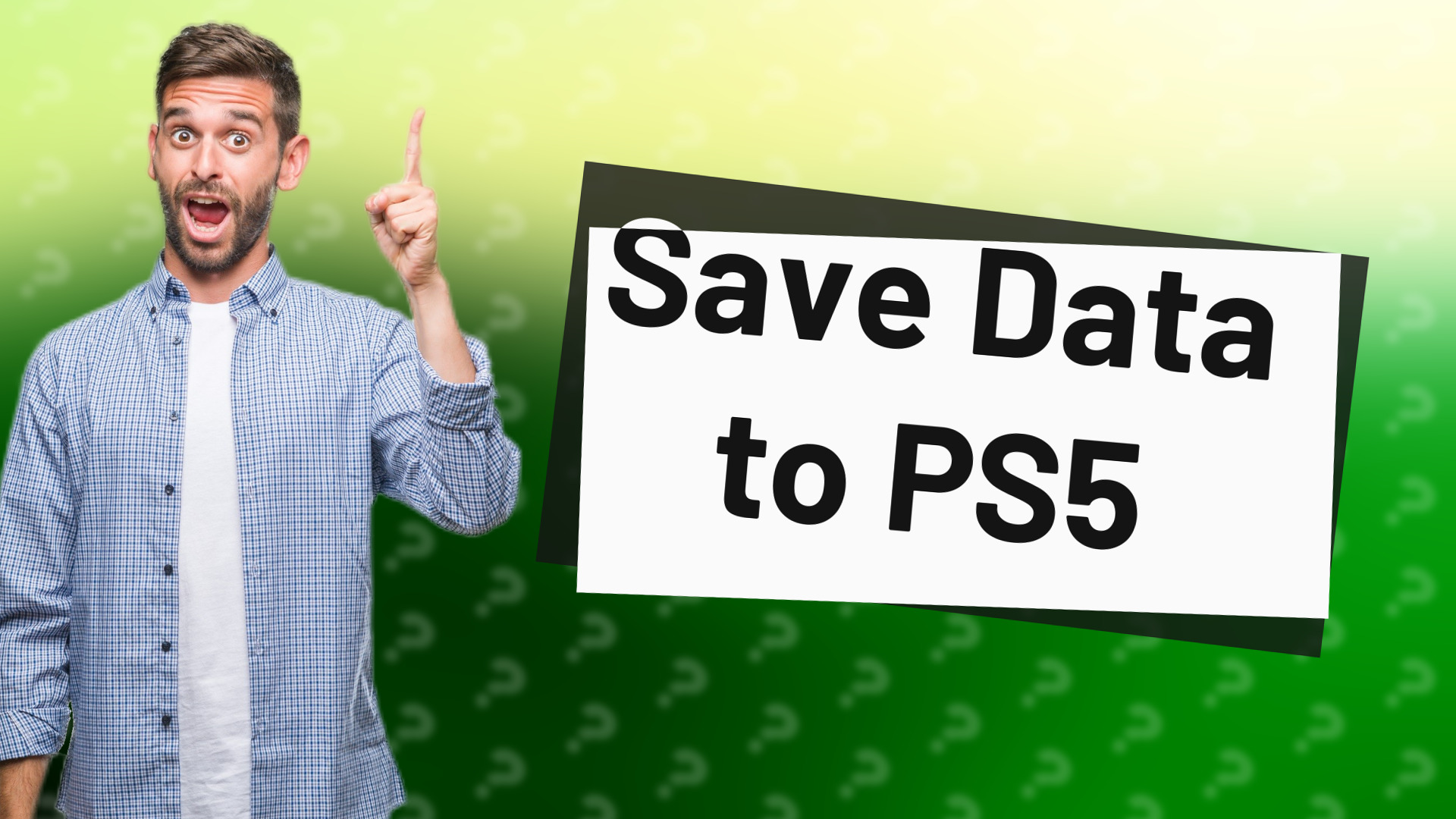 Save Data to PS5