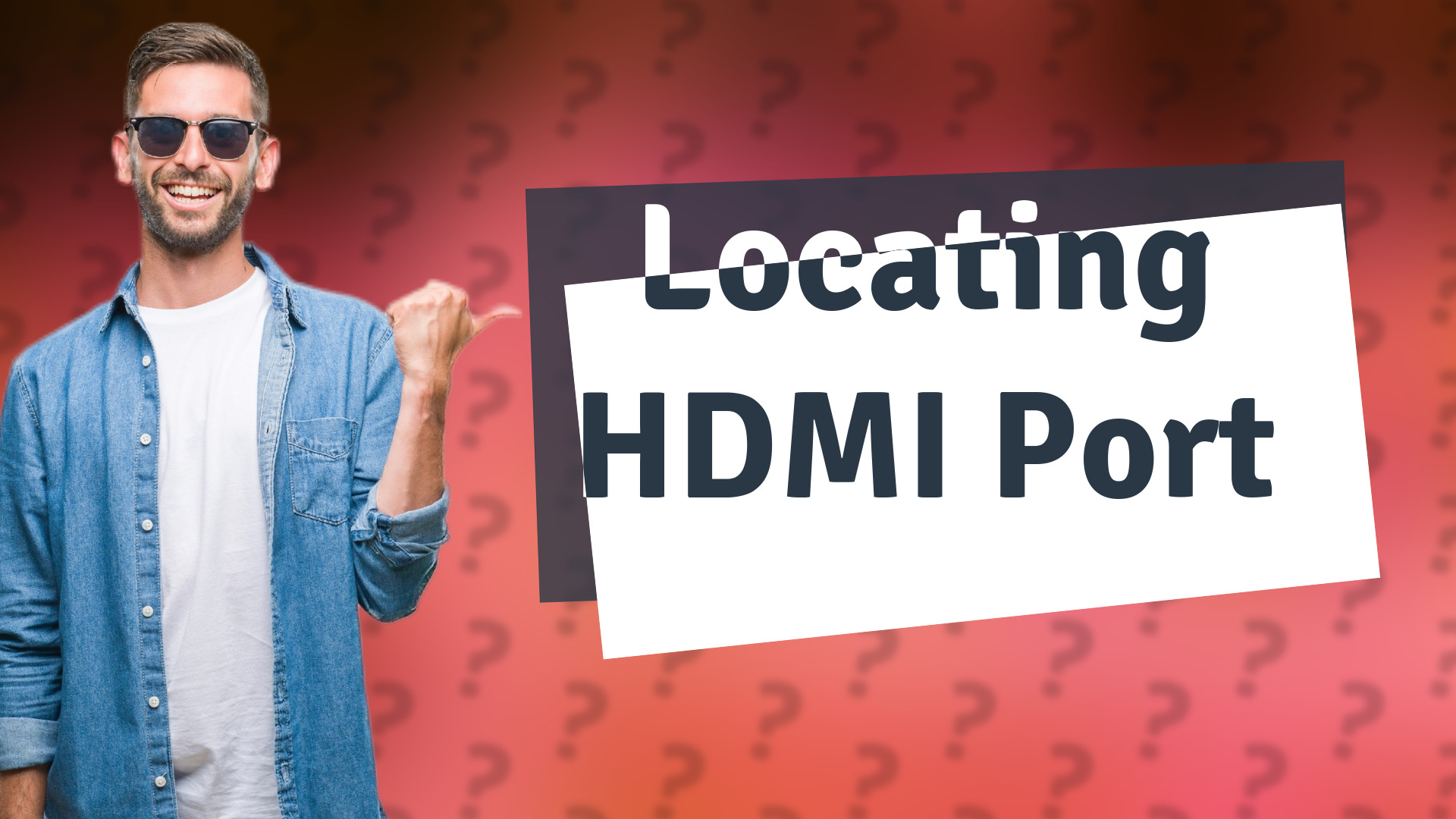 Locating HDMI Port