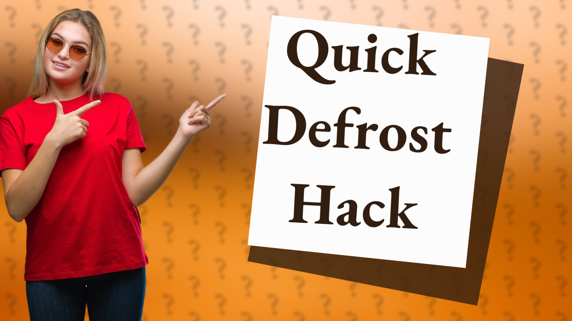 Quick Defrost Hack