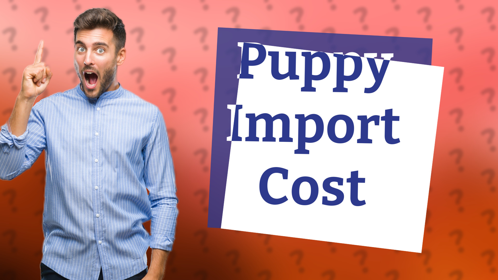 Puppy Import Cost