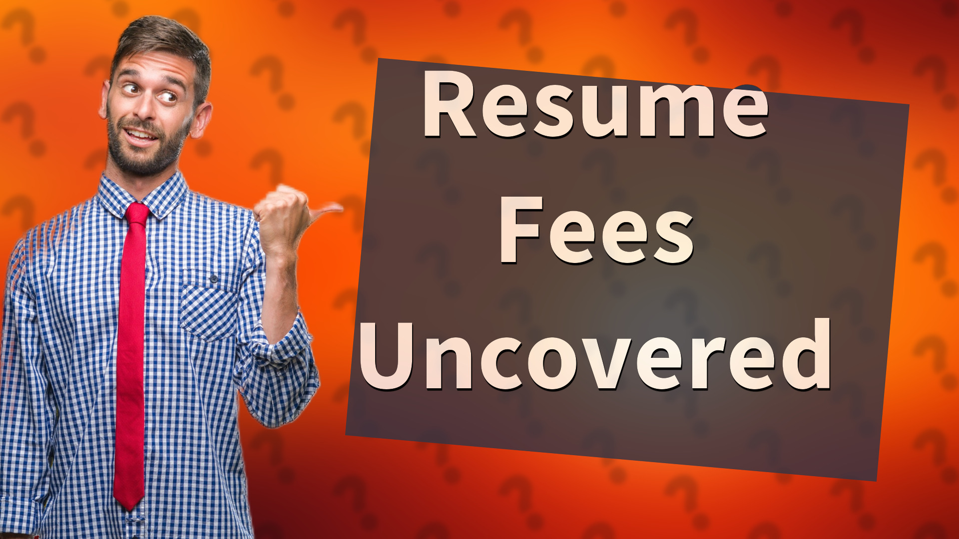 Resume Fees Uncovered
