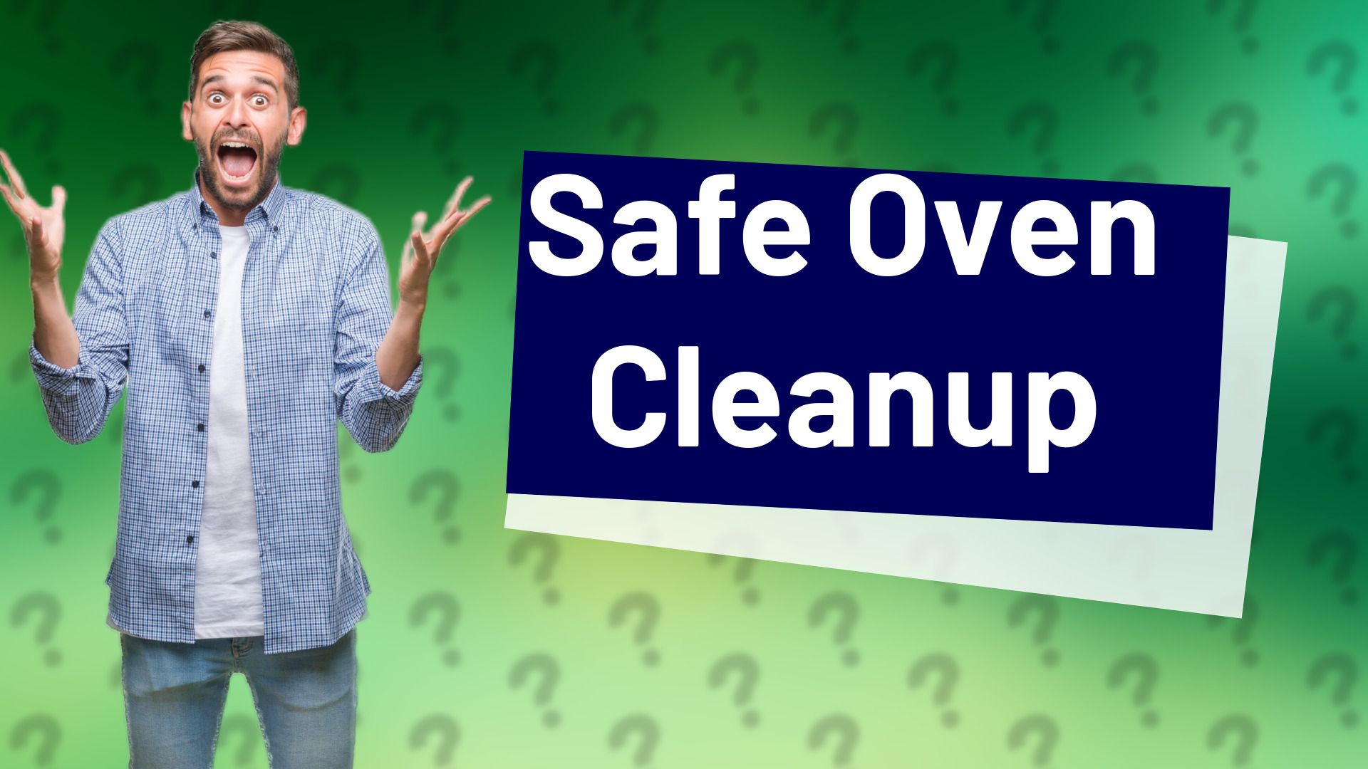 Safe Oven Cleanup